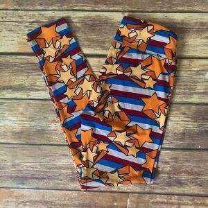Lularoe OS Stars & Stripes Leggings